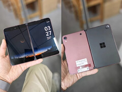 A Surface Duo &quot;Andromeda&quot; az egyik látszólagos prototípus színében. (Kép forrása: Goofish)