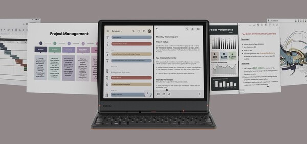A Boox Note Air5 C mostantól billentyűzetkiegészítővel is rendelkezik a produktívabb munkavégzés érdekében. (Kép forrása: Boox)