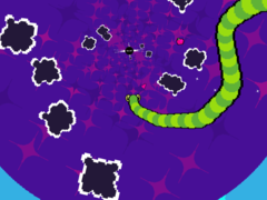 A Deep Snake színes, trippes látványvilággal rendelkezik, ami szöges ellentétben áll az eredeti, 1997-es Snake-kel. (Kép forrása: Steam)