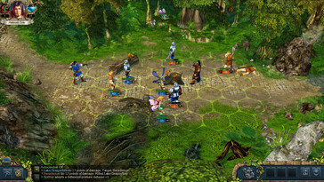 A képen: Játékmenet-képernyőkép a King's Bounty: The Legend című játékból.