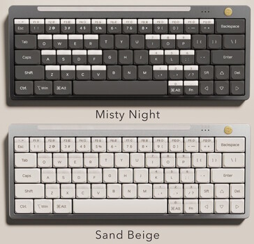 A Hesper64(100) billentyűzet Misty Night vagy Sand Beige színben kapható. (Kép forrása: Nics Tek)