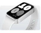 A Redmi Band 4 ára körülbelül 25 dollár. A képen: egy szerkesztett promóciós kép, amely a fehér színváltozatot mutatja.