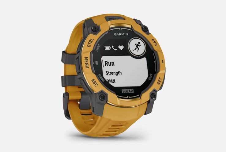 A Garmin Instinct 3 Alpine Rush Collection Sunburst coloway Sunburst kollekció