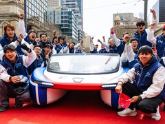 A VTC Sophie 8X napelemes EV megnyerte a 2025-ös Bridgestone World Solar versenyt Ausztráliában a Cruiser osztályban. (Kép forrása: Bridgestone)