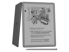 A Kindle Scribe elülső világítás nélkül 11'' kijelzővel rendelkezik.