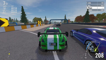 A képen: A First Racer játékmenetéről készült screenshot.