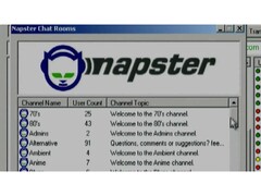 A Napster képernyőfotója, amely az 1999-es kezelőfelületet mutatja be. (Kép forrása: r/Xennials a Reddit-en)