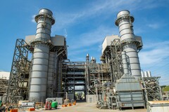 McDonough-Atkinso üzem Smyrnában, Georgia államban, USA; az 50%-os hidrogénkeverék tesztjének helyszíne (Kép forrása: Mitsubishi Power)