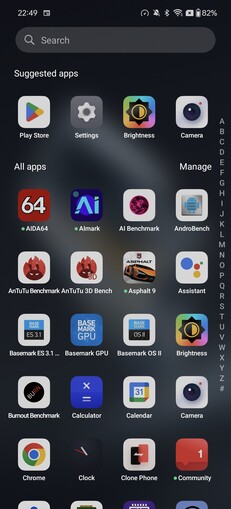 App fiók