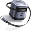 Az Ugreen Nexode 45W behúzható kábeltöltő másik változata két USB-C porttal. (Kép forrása: Ugreen)