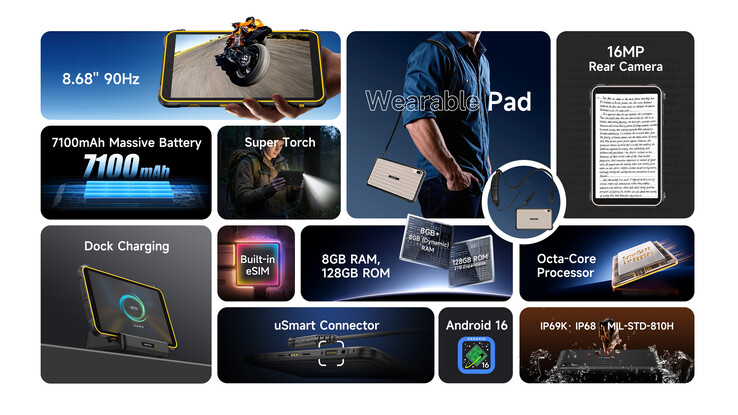 Mindkét táblagép támogatja a dokkolóban történő töltést. (Kép forrása: Ulefone)