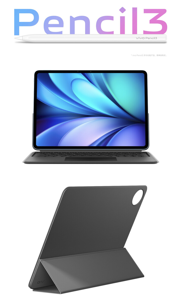 A Vivo Pad5 számos első féltől származó tartozékkal választható. (Kép forrása: Vivo)