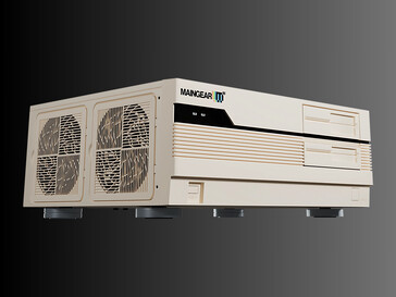A Maingear Retro95 előre összeállított játék PC oldalnézetben (Kép forrása: Maingear PR)