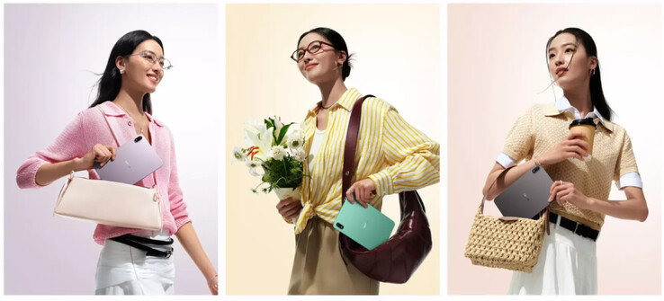 Az Oppo Pad Mini három megjelenési színe.