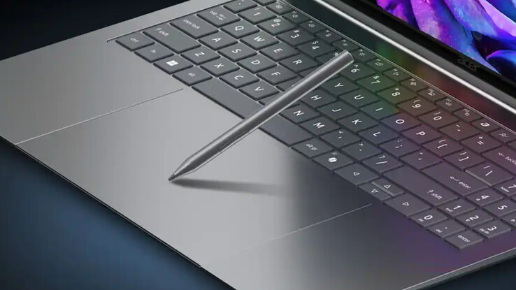 Az Acer Swift 16 haptikus érintőpadja támogatja az MPP 2.5 szabványnak megfelelő, dőlésérzékeny érintőceruzákat.