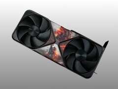 A képen az egyedi Battlefield 6-témájú RTX 5090 GPU látható. (Kép forrása: Nvidia)