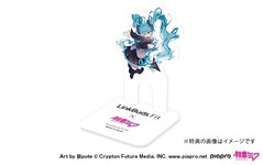 A Sony Hatsune Miku Linkbuds Fit fülhallgatót egy speciálisan illusztrált állvány tartja. (Kép forrása: Sony)