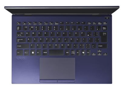 A Vaio T Kachi-iro Special Edition billentyűzetének és érintőpadjának képe