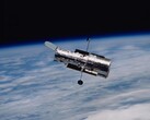 A Hubble képe a Föld körüli pályán (Kép forrása: NASA; kivágva)
