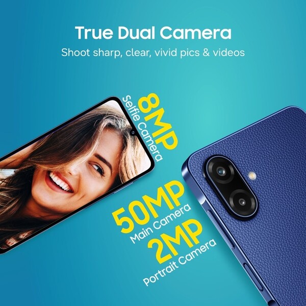 A Samsung Galaxy F70e két hátlapi kamerával rendelkezik.