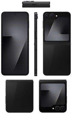 A képen látható Galaxy Z Flip 7 FE célja, hogy a Flip 7 olcsó alternatívája legyen (kép forrása: Evan Blass)