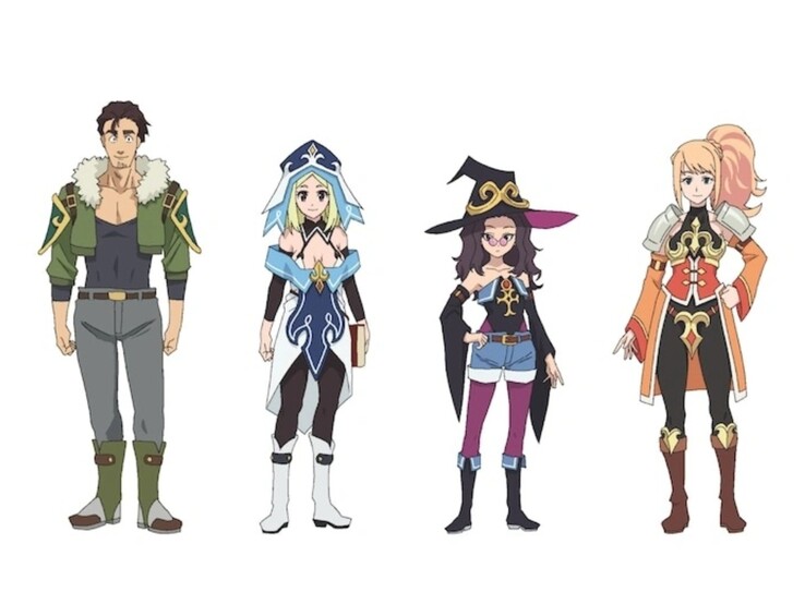 Ozuma, Acua, Megumi és Luckless a Konosuba - Bonus Stage-ben hasonmásként szolgálnak. (Kép forrása: Crunchyroll)