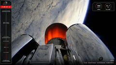 Kilátás az Electron második fokozatából a QPS-SAR-12 indításakor (Kép forrása: Rocket Lab)