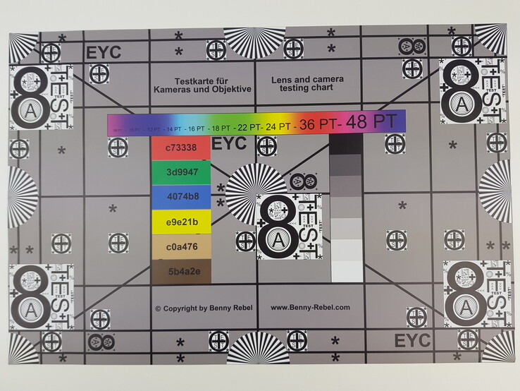 ColorChecker Passport: Target colors are displayed in the lower half of each patch.