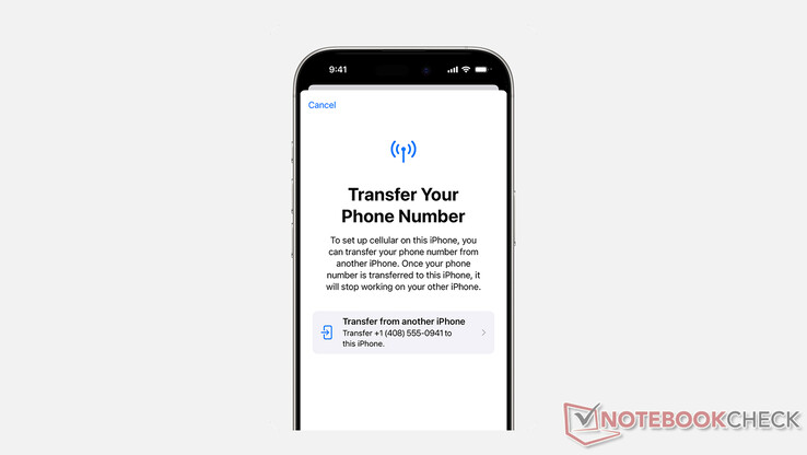 A fizikai SIM-kártyák eSIM-re való átalakítása a Apple oldalon (Kép forrása: Apple)