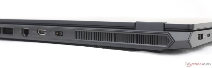 Hátoldal: RJ-45 (1 Gbps), HDMI 2.1, hálózati adapter