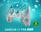 A GameSir T7 Pro virágmintás matt burkolattal és félig átlátszó kialakítással rendelkezik (Kép forrása: GameSir)