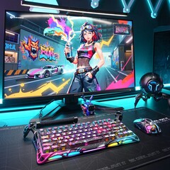 A Gravastar Mercury V75 Pro Neon Graffiti Edition teljes alumínium ötvözetből készült vázzal büszkélkedhet (Kép forrása: Gravastar)