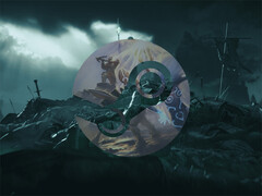 A Fates jelenleg korai hozzáférésű játék. A képen: a cím szerkesztett borítóképe a Steam logóval a tetején.