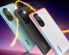 Poco M7 Plus Aqua Blue, Carbon Black és Chrome Silver színekben. (Kép forrása: Poco)
