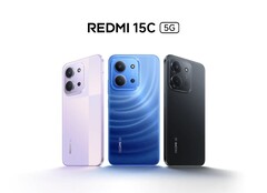 A Redmi 15C 5G kapható éjkék, szürkületi lila és éjfekete színváltozatokban (Kép forrása: Redmi)