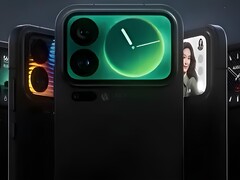 A Xiaomi 17 Pro és Pro Max hátsó kijelzőinek kialakítása.