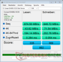 AS SSD - EX400U ZenBook OLED ZenBookon Core Ultra 9 288V-val
