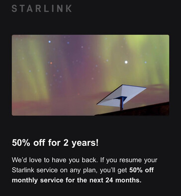 Az 50%-os Starlink havidíjkedvezmény az Egyesült Államokban. (kép forrása: Sam Miller/FB)