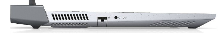 Left side: Gigabit Ethernet, audio combo port