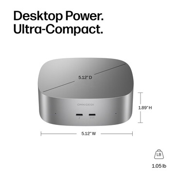 Az OmniDesk Mini Intel Panther Lake kialakítása