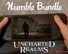 Az Uncharted Realms csomag 2025. augusztus 23-ig marad aktív. Képeken: A Fort Solis-t futtató Steam Deck. (Kép forrása: Notebookcheck, Steam és Humble Bundle - szerkesztés)