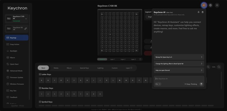 Mind a 100 gomb programozható egy webalkalmazáson keresztül.