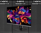 Az MSI MPG 321URX egy 32 hüvelykes 4K QD-OLED játékmonitor 240 Hz-es frissítési frekvenciával. (Kép forrása: MSI, Monitors Unboxed on YouTube, szerkesztve)