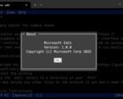 A Microsoft Edit for 64-bit Windows lehetővé teszi a parancssori felhasználók számára a szöveges fájlok egyszerű szerkesztését. (Kép forrása: Microsoft)