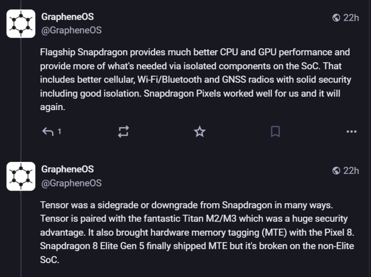 A Snapdragon állítólag jobb, mint a Tensor