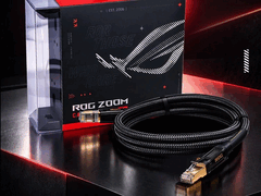 Az Asus ROG Zoom Cat. 8 Ethernet-kábel 40 Gbps sávszélességet kínál.