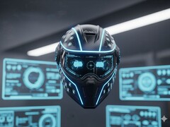 Dekoratív kép. Egy high-tech sisak (Kép forrása: AI-generated)