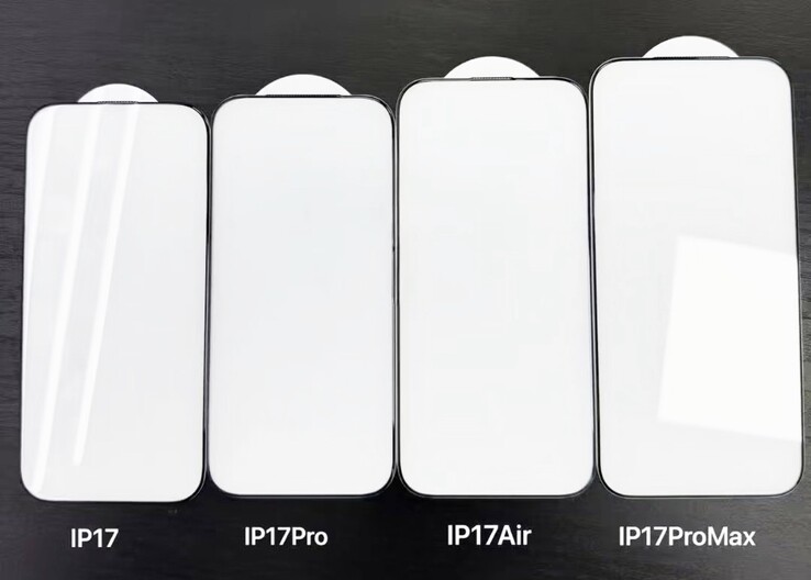 A 6,9 hüvelykes iPhone 17 Pro Max észrevehetően nagyobb, mint az iPhone 17 Air (Kép forrása: @MajinBuOfficial)