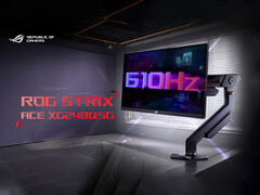 Az Asus a Computex 2025 kiállításon mutatta be az XG248QSG-t. A képen: promóciós kép a játékmonitorról. (Kép forrása: Asus - szerk.)