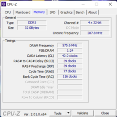 CPU-Z memory